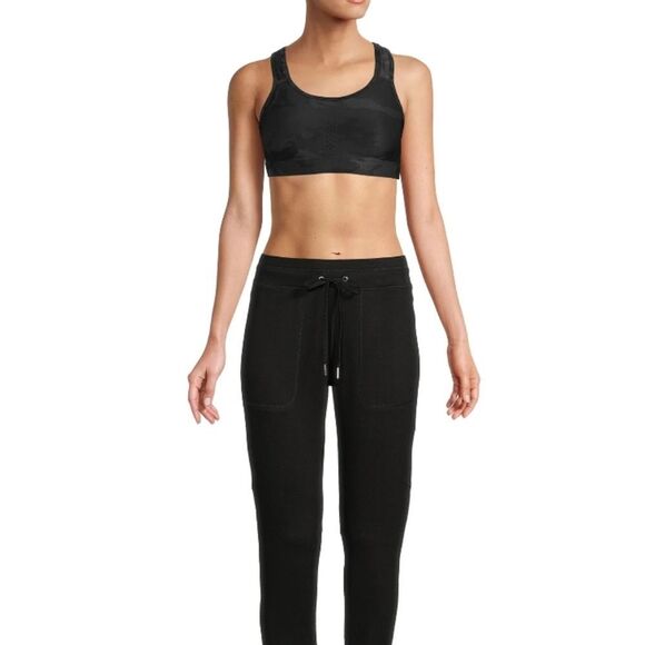 Avia High Impact Bonded Sports Bra- Black Camouflage - Picture 6 of 9